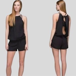 Lululemon Women’s Heat The Street Onesie/Romper | Color: Ash Black 🖤 RARE!!